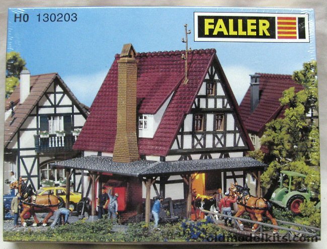 Faller HO Village Smithy / Black Smith Shop- HO Scale Building, HO 130203 plastic model kit